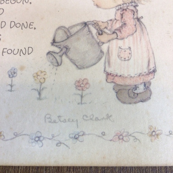 Vintage Hallmark Why God Made Little Girls Wooden Wall Art - Picture 4 of 6